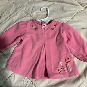 Carter's Child of mine Pink Baby Top with Embroidery 12 months